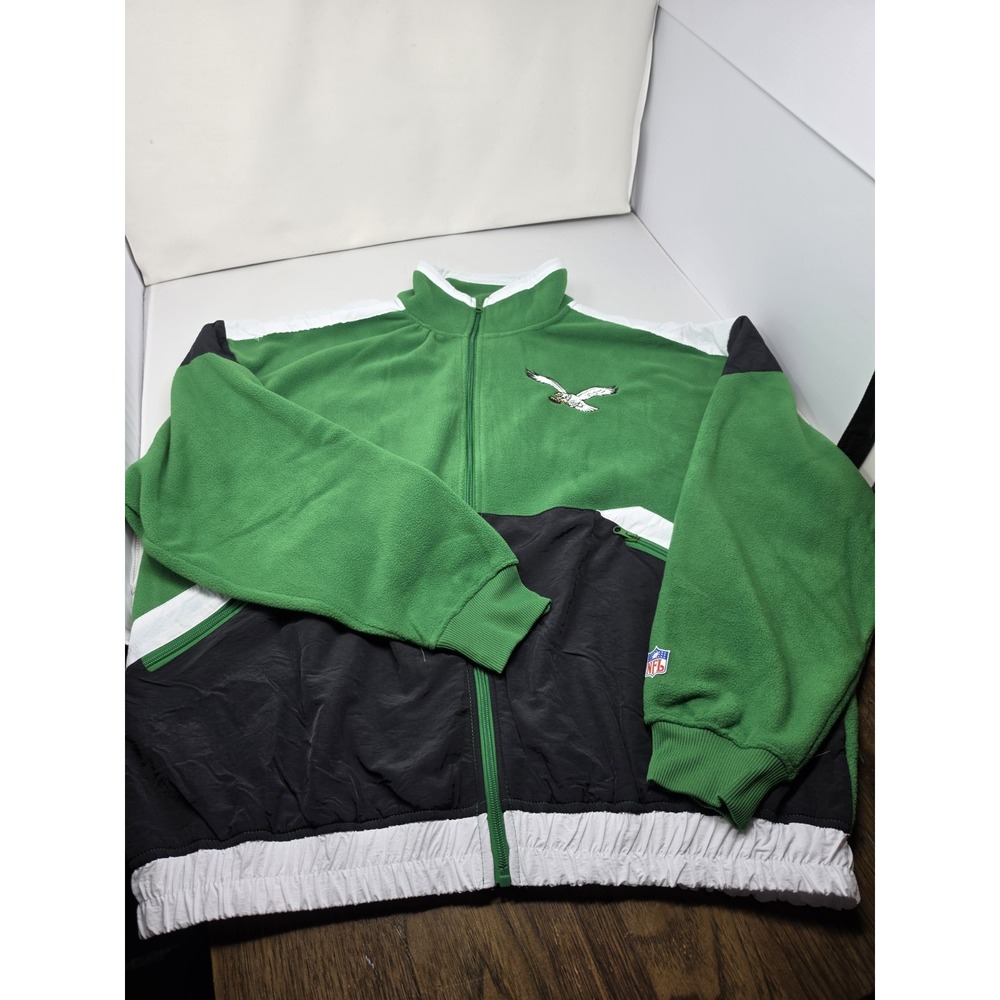NFL Ultra Game Philadelphia Eagles Men's Kelly Green Full Zip Jacket SZ XL